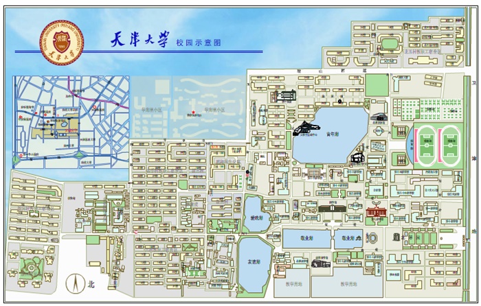 天津大学校园地图